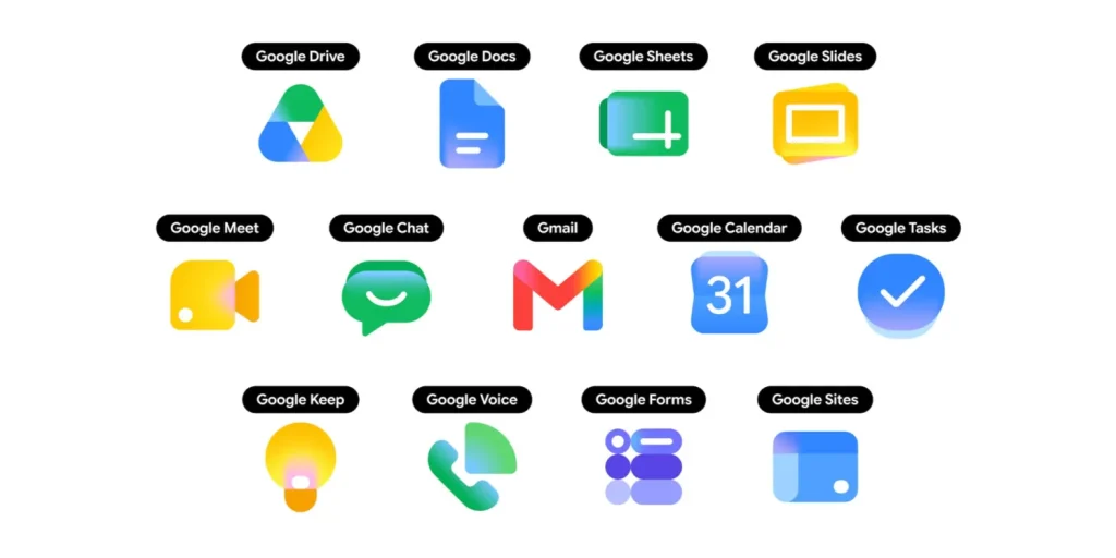 Google Workspace icon redesign